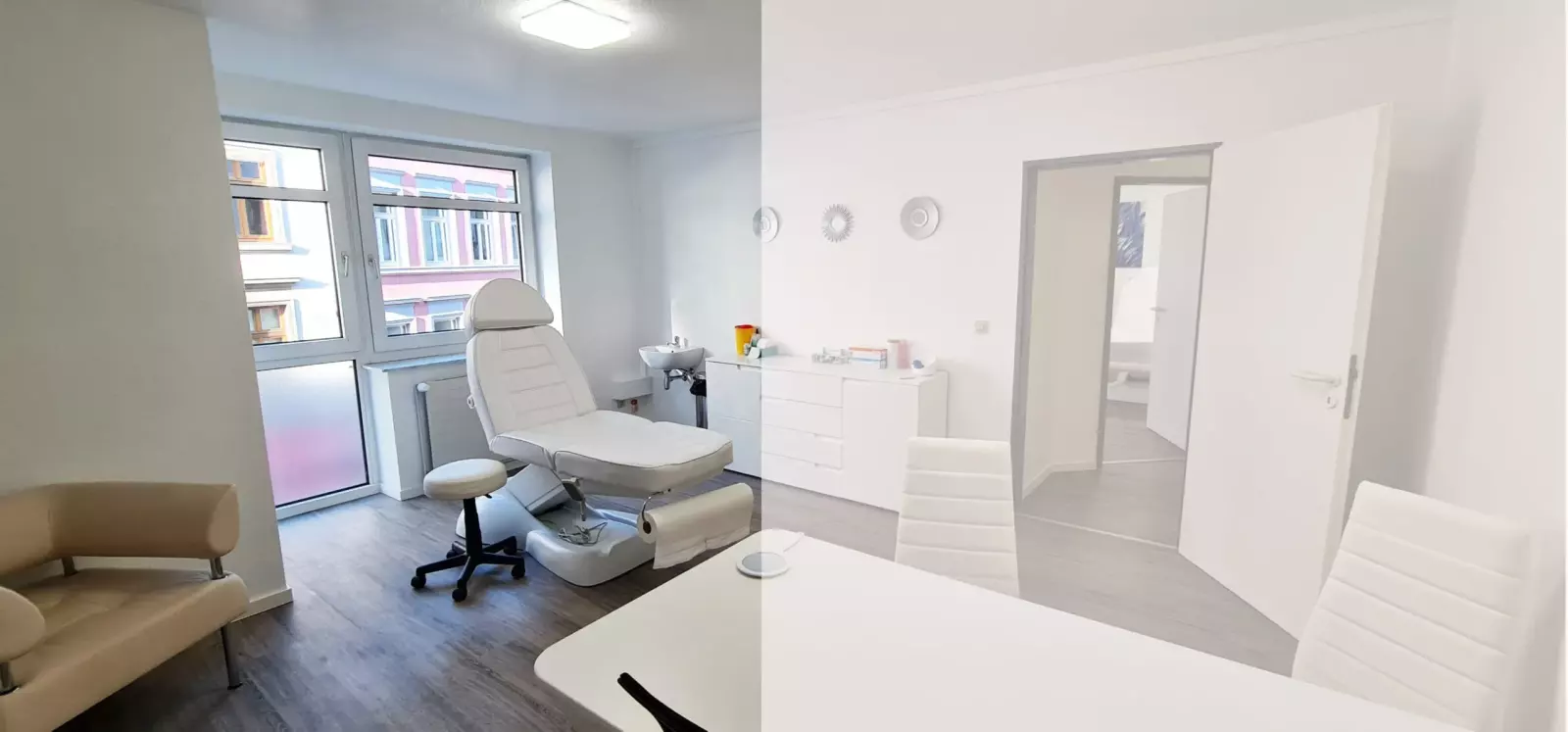 Behandelruimte van een HYALVOMED praktijk